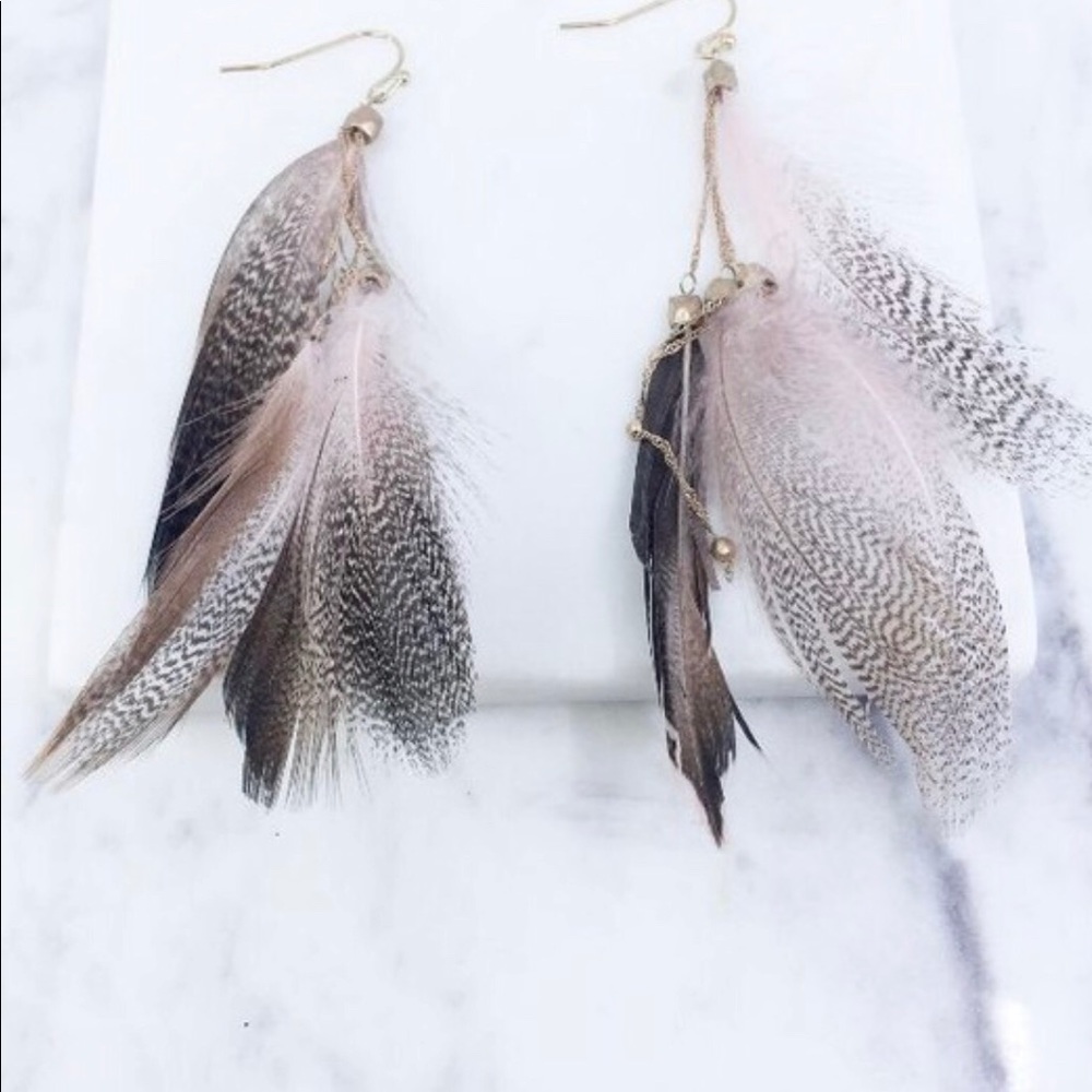 Feather earring